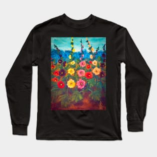 Hollyhocks Long Sleeve T-Shirt